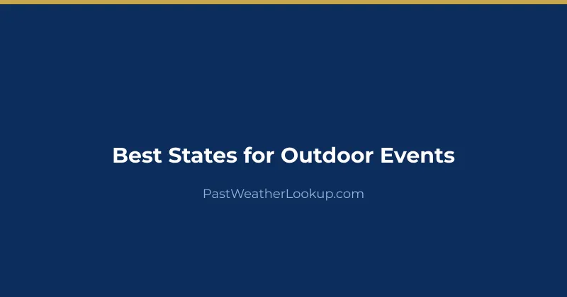 Outdoor wedding venue with clear skies